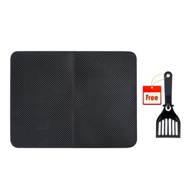 Double Layer Cat Litter Mat With Free Shovel