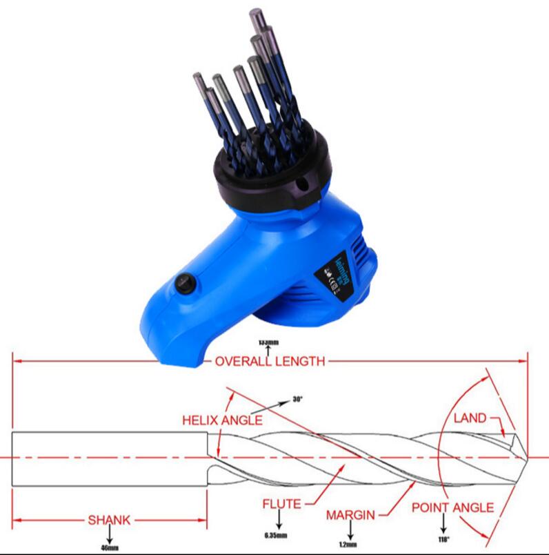 HandyTools™ Electric Drill Bit Sharpener