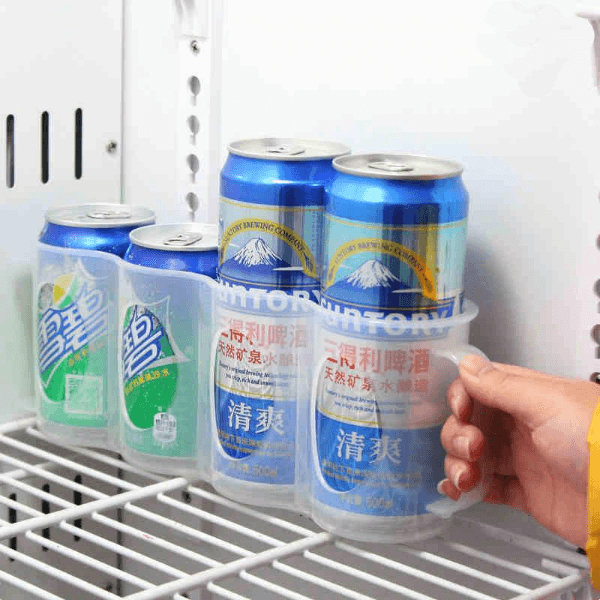 Space-Saving Fridge Can Storage