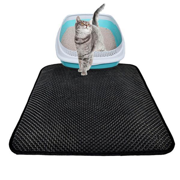 Double Layer Cat Litter Mat With Free Shovel