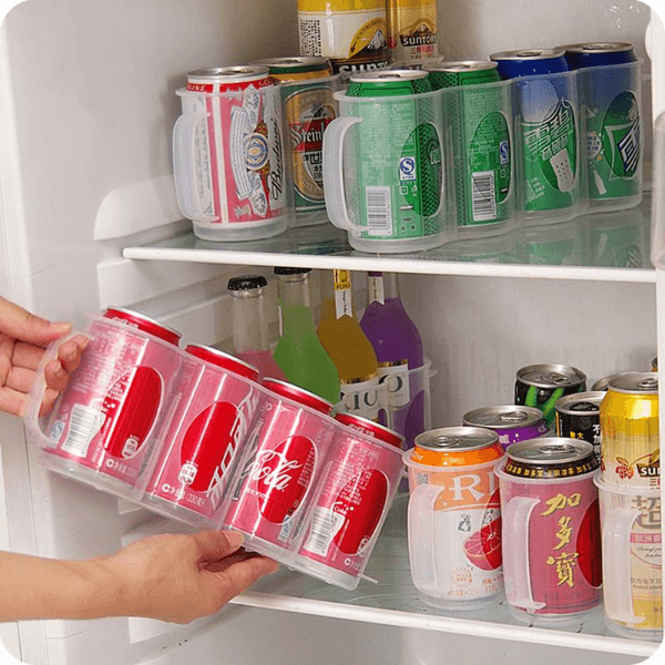 Space-Saving Fridge Can Storage