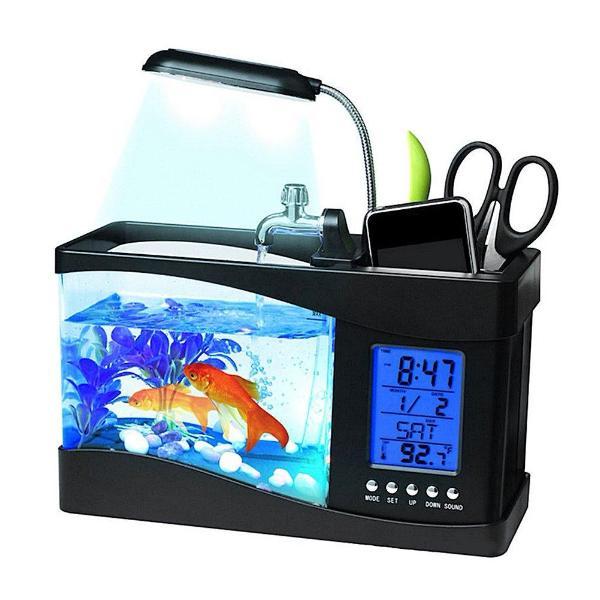 Aqua Lamp Desk Organizer