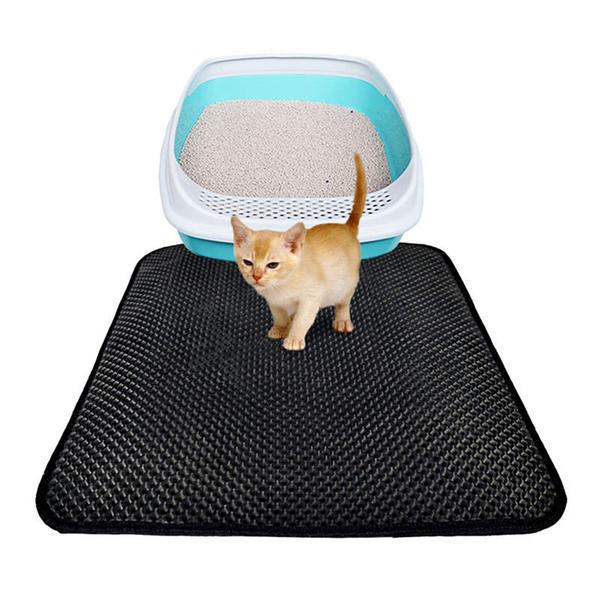 Double Layer Cat Litter Mat With Free Shovel