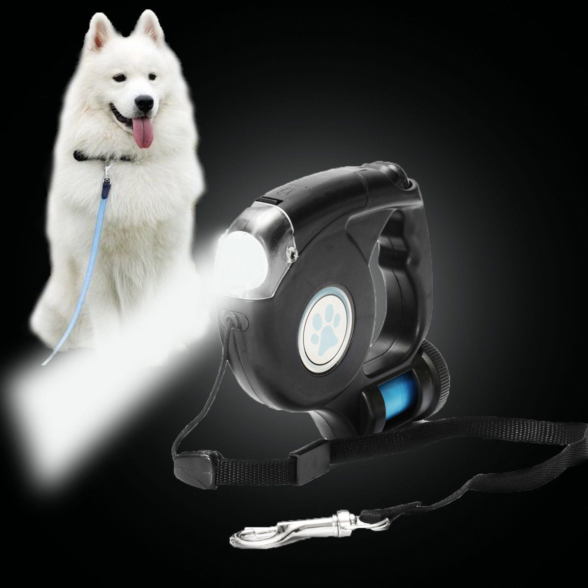 HappyPaws™ 3-In-1 Retractable Leash