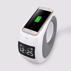 Wireless Charger Alarm Clock Speaker