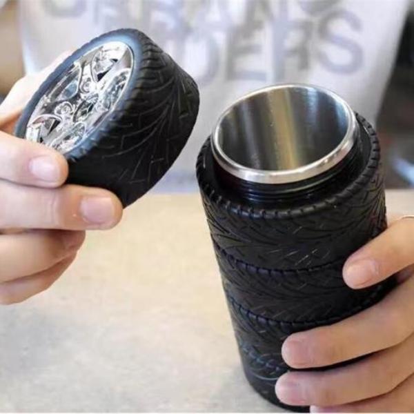 QuirkyFinds™ Tire Style Thermos