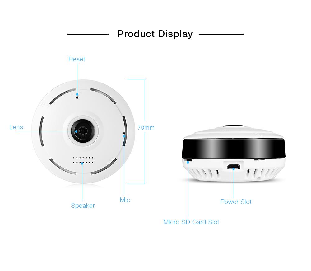 360° Wifi Panoramic Surveillance Camera