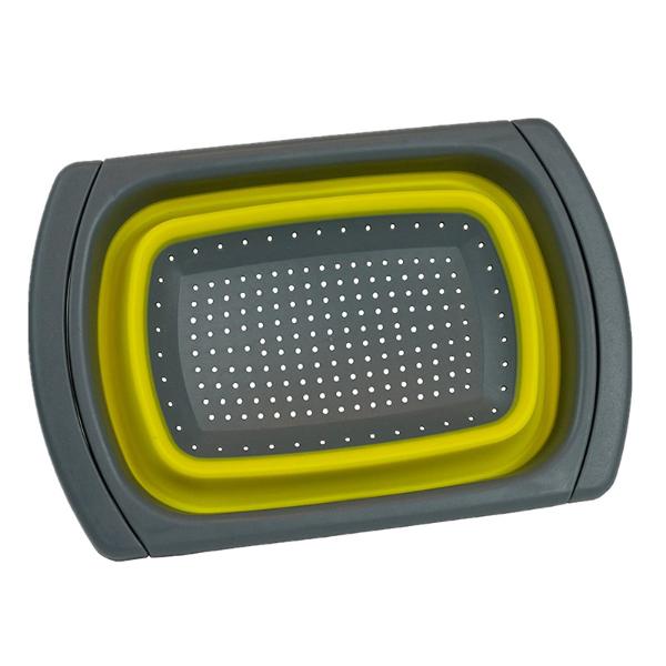 Collapsible Over-the-Sink Silicone Colander