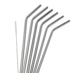 6pcs Reusable Stainless Steel Drinking Straws