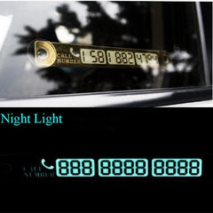 LumiCar™ Parking Notification Number Plate