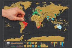 Scratch-Off World Map Poster