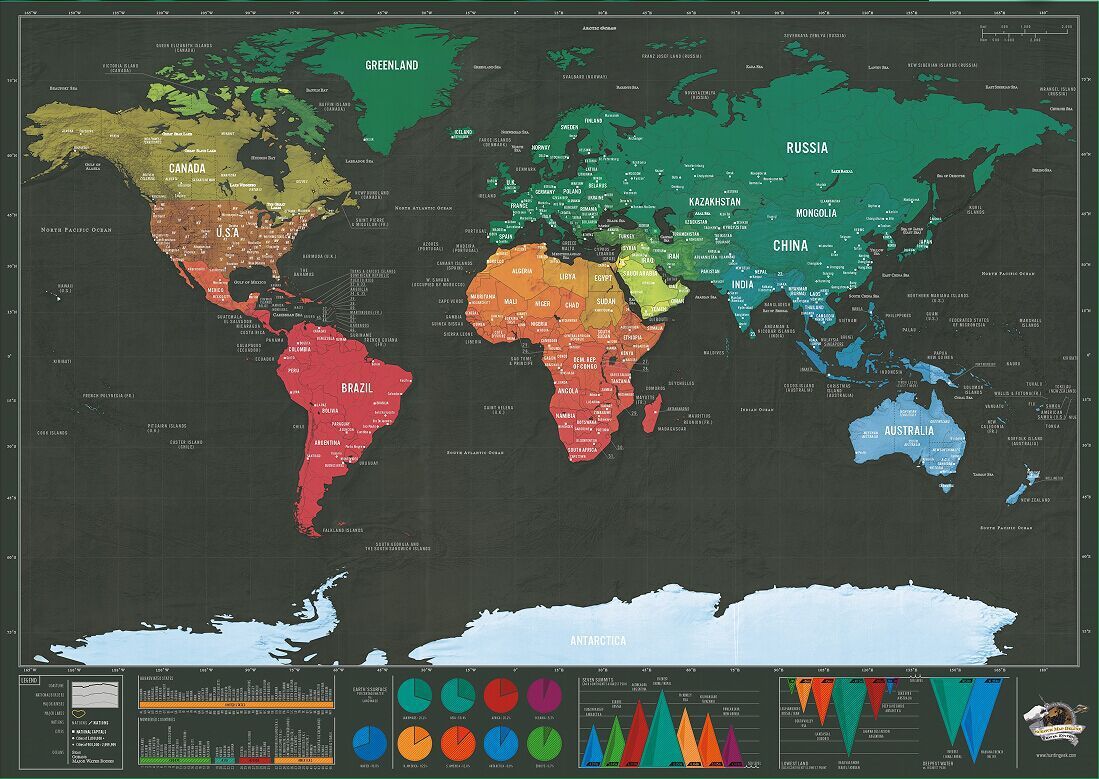 Scratch-Off World Map Poster