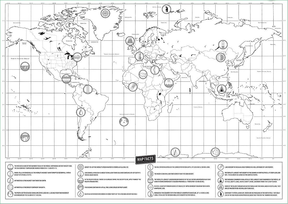 Scratch-Off World Map Poster