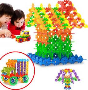 Snow Flake Building Blocks Set