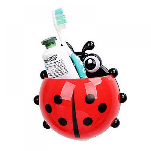 QuirkyFinds™ Ladybug Toothbrush Holder
