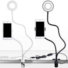 FleekFone™ Flexible Phone Holder / LED Ring Light