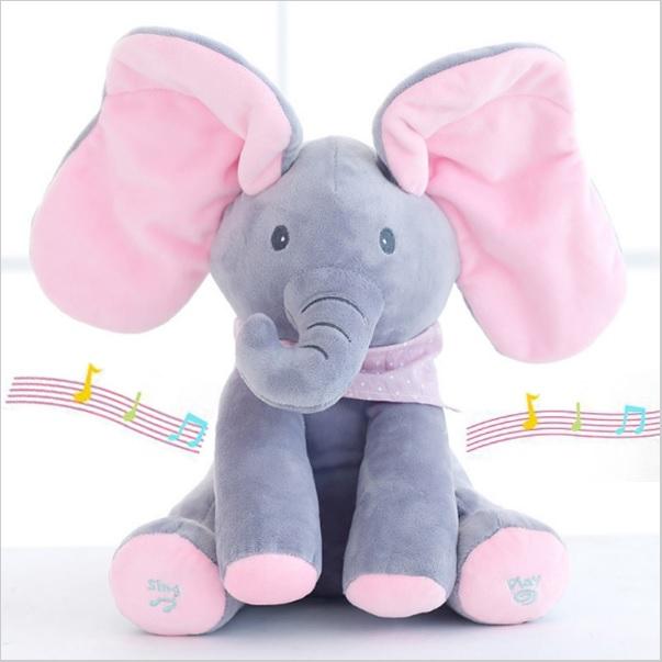 Peek-A-Boo Baby Elephant (Pink)