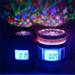 Dreamland™ Camera Lens Digital Clock / LED Starry Sky Projector / Musical Night Light