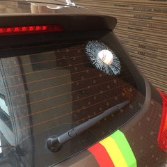 DaringDecals™ 3D Broken Window Car Sticker