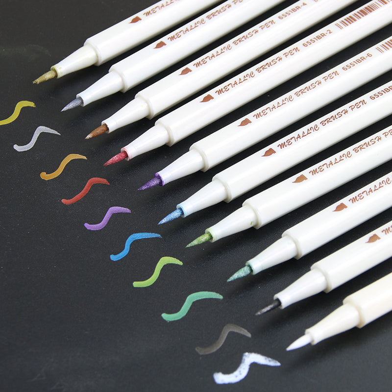 Scribbles™ Metallic Brush Pen (10PCS)