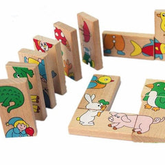 JuniorEinstein™ Wooden Animal Dominoes