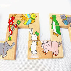 JuniorEinstein™ Wooden Animal Dominoes