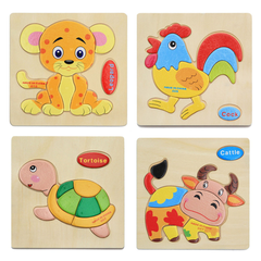 JuniorEinstein™ Wooden Animal Puzzle