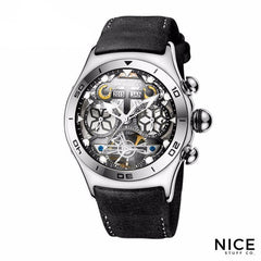 Elegant Sapphire Crystal Tourbillon Watch
