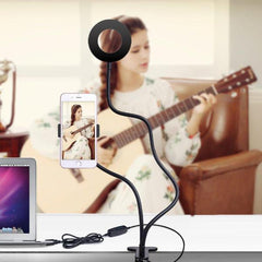 FleekFone™ Flexible Phone Holder / LED Ring Light