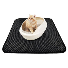 Double Layer Cat Litter Mat With Free Shovel