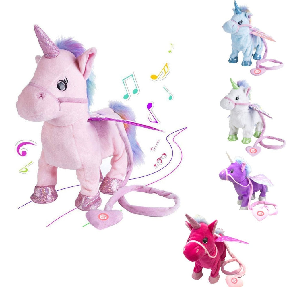 Electric Walking Unicorn Plush Toy