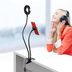 FleekFone™ Flexible Phone Holder / LED Ring Light