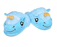 Plush Unicorn Slippers