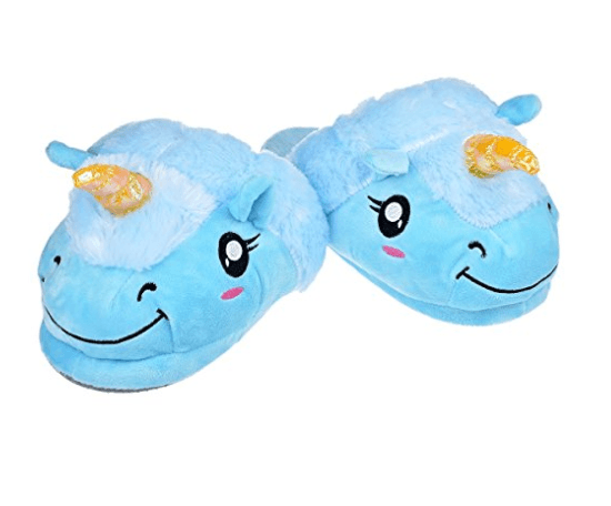 Plush Unicorn Slippers