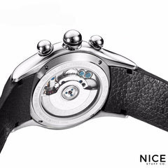 Elegant Sapphire Crystal Tourbillon Watch