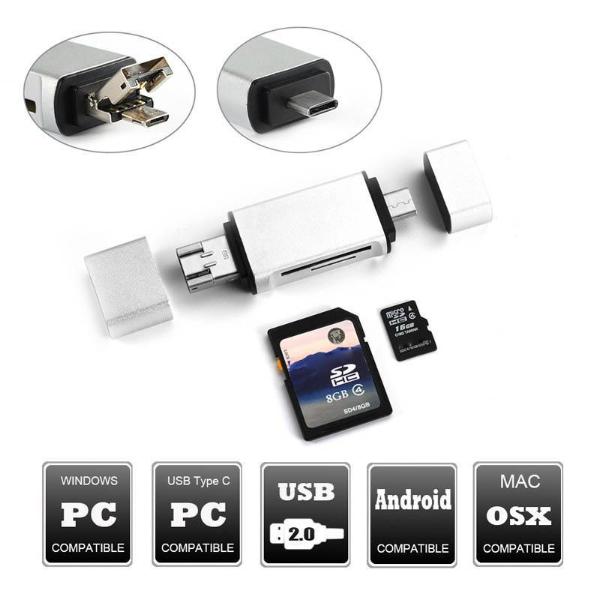 5 in 1 OTG USB Card Reader