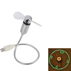 LED USB Fan Clock