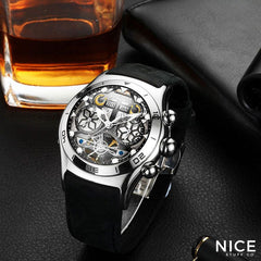 Elegant Sapphire Crystal Tourbillon Watch