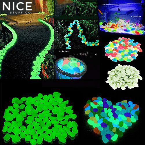 Glow in the Dark Pebbles (100 pcs)