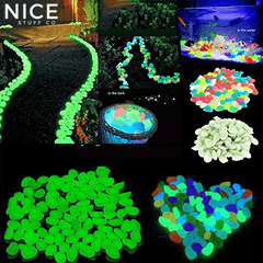 Glow in the Dark Pebbles (100 pcs)
