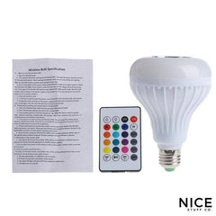 Smart LED Light Bulb Bluetooth Speaker