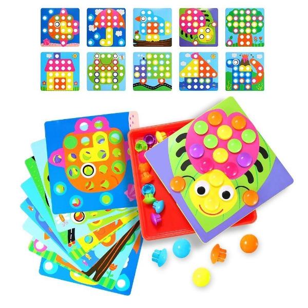 3D Button Art Puzzle