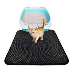 Double Layer Cat Litter Mat With Free Shovel