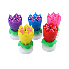 Lotus Birthday Candle