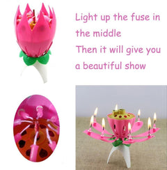 Lotus Birthday Candle