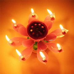 Lotus Birthday Candle