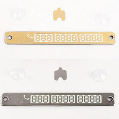 LumiCar™ Parking Notification Number Plate