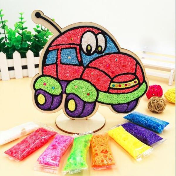 Sand Painting Wooden Board