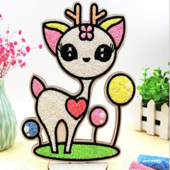 Sand Painting Wooden Board