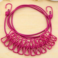 Portable Elastic Windproof Clothesline